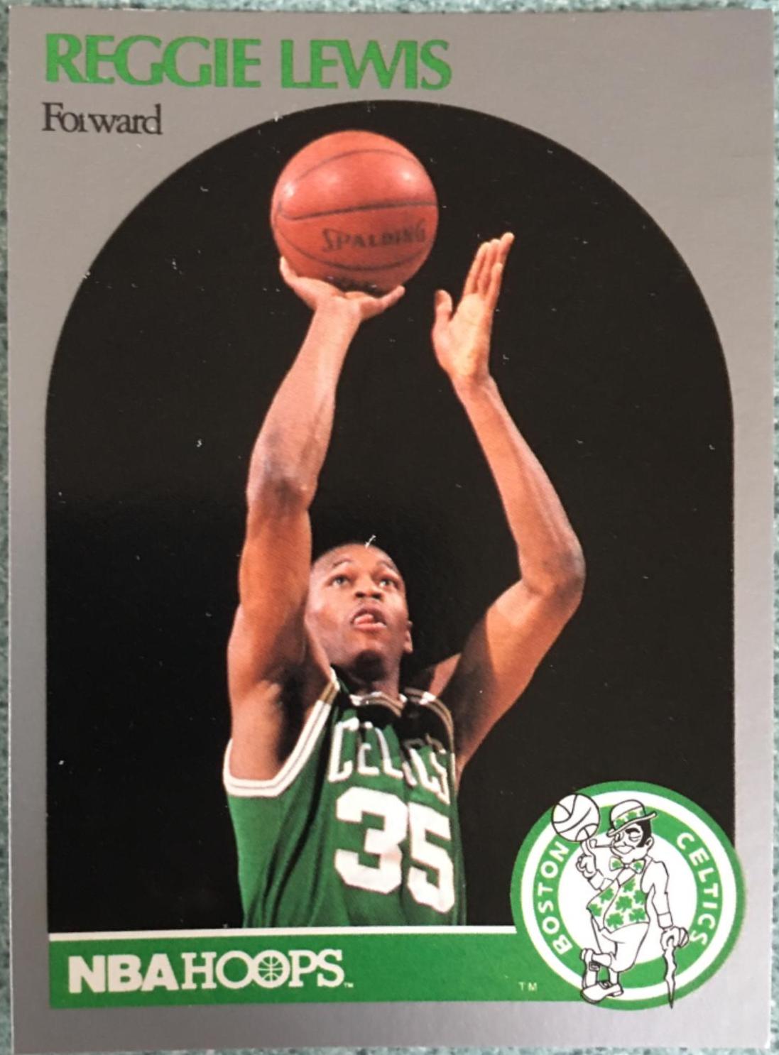 Reggie Lewis #43 Basketball Cards 1990 Hoops