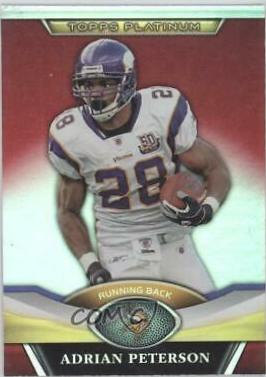 Adrian Peterson #10 Football Cards 2011 Topps Platinum