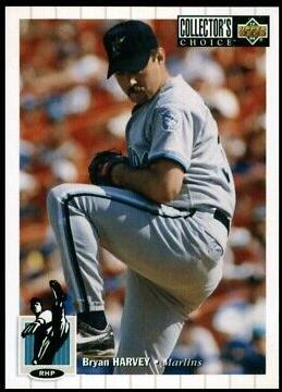 Bryan Harvey #127 Baseball Cards 1994 Collector's Choice