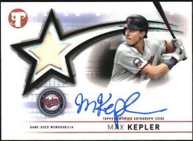 Max Kepler #ssar-mk Baseball Cards 2022 Topps Pristine Slice of the Star Autograph Relics