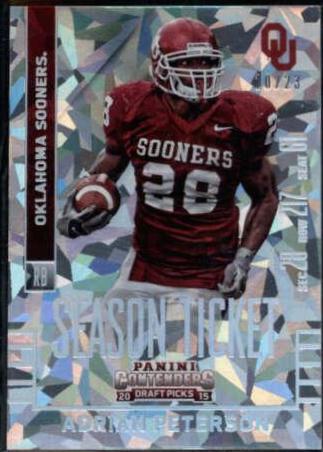 Adrian Peterson #3 Football Cards 2015 Panini Contenders Draft Picks