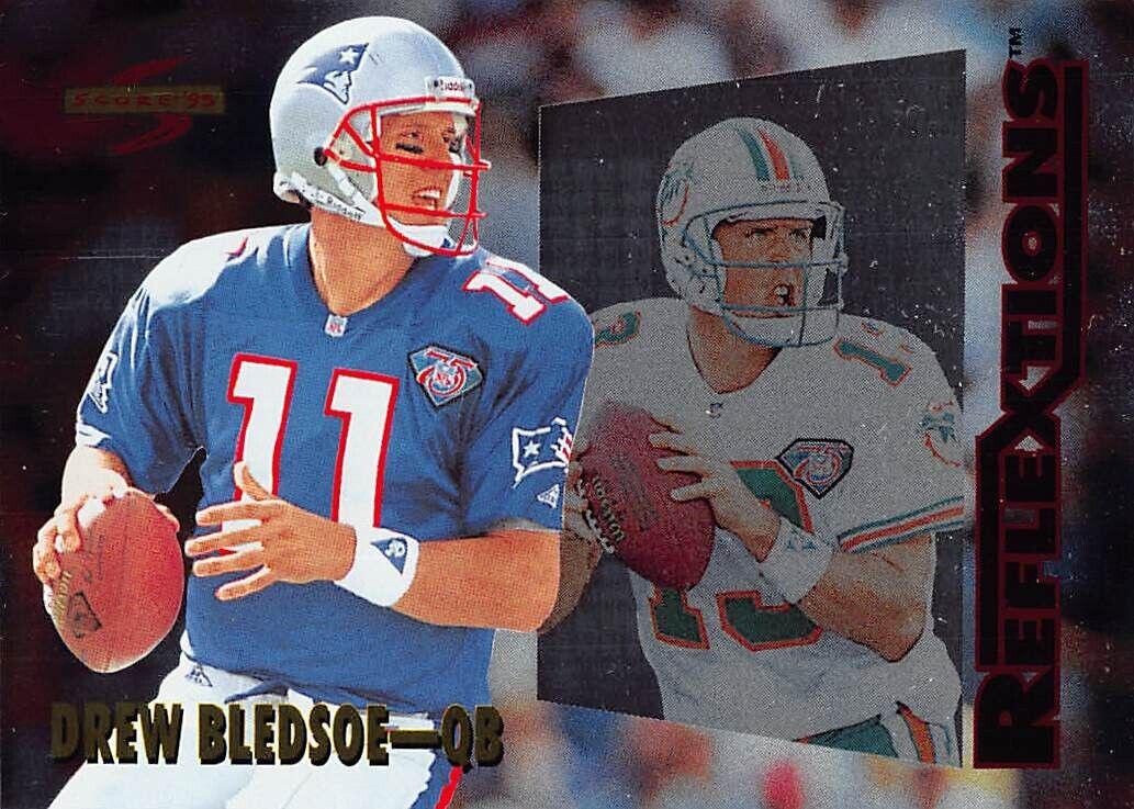 Drew Bledsoe #RF1 Football Cards 1995 Panini Score Reflextions
