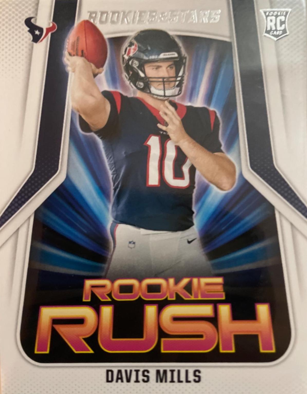 Davis Mills #RR20 Football Cards 2021 Panini Rookies and Stars Rush