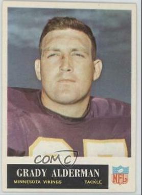 Grady Alderman #100 Football Cards 1965 Philadelphia