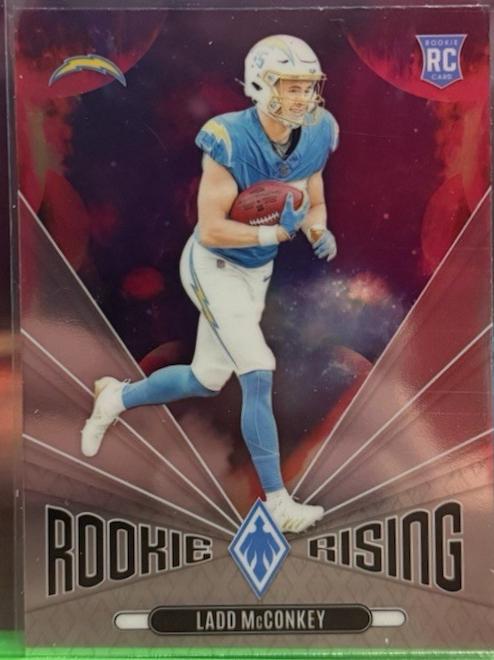 Ladd McConkey #RR-LMY Football Cards 2024 Panini Phoenix Rookie Rising