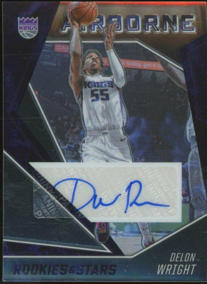 Delon Wright #AIR-DLW Basketball Cards 2020 Panini Chronicles Airborne Signatures