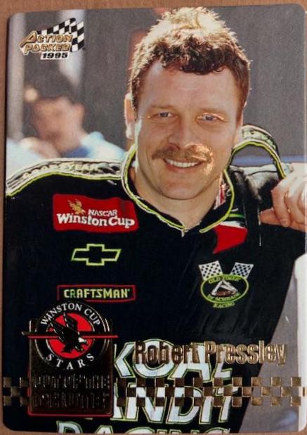 Robert Pressley #18 Racing Cards 1995 Action Packed NASCAR