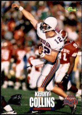 Kerry Collins #68 Football Cards 1995 Classic NFL Rookies