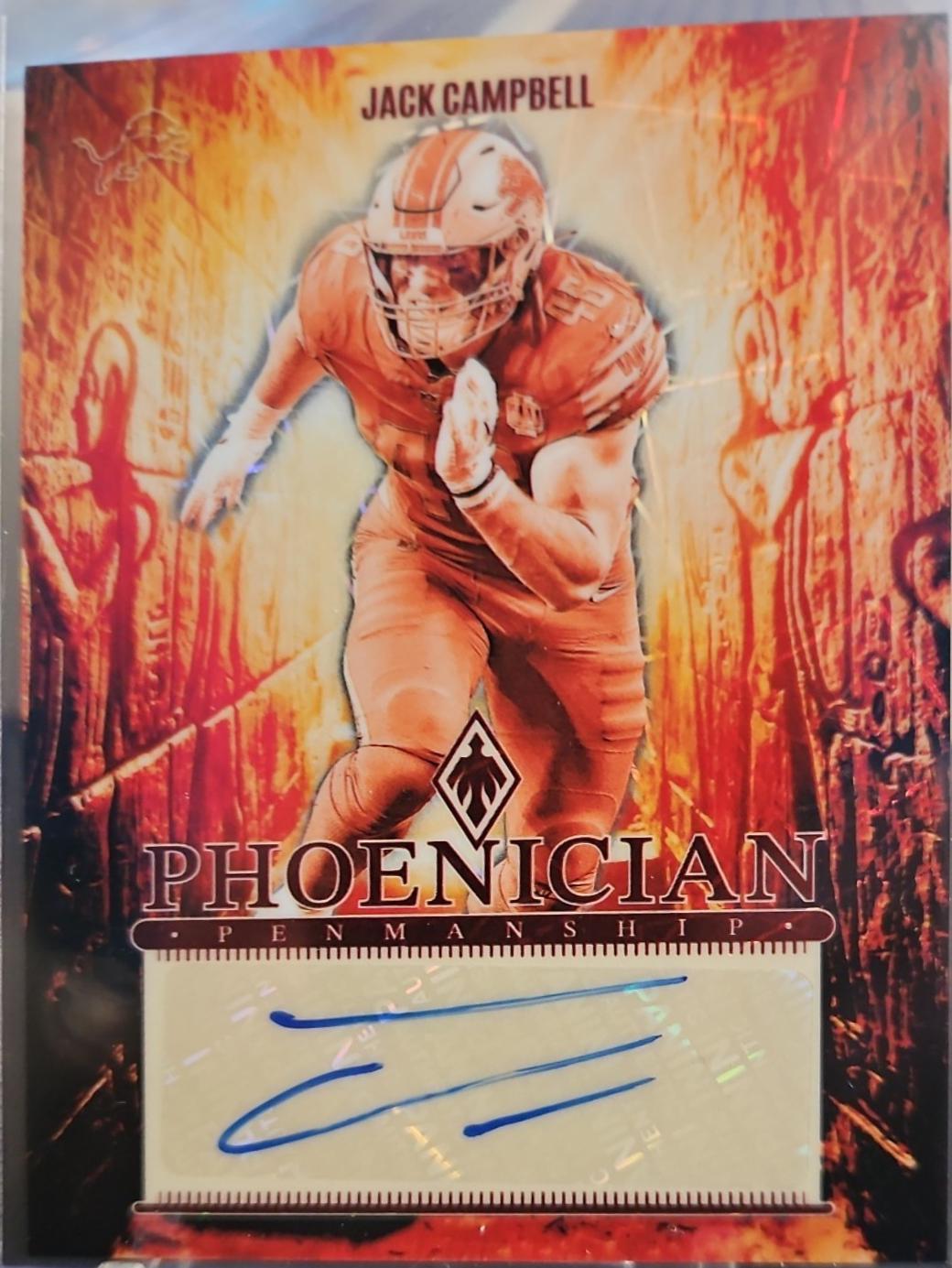 Jack Campbell #PP-JCL Football Cards 2024 Panini Phoenix Phoenician Penmanship
