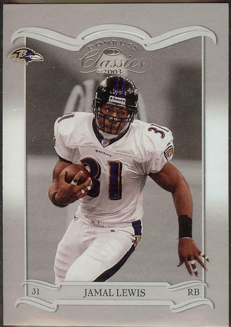 Jamal Lewis #8 Football Cards 2003 Panini Donruss Classics