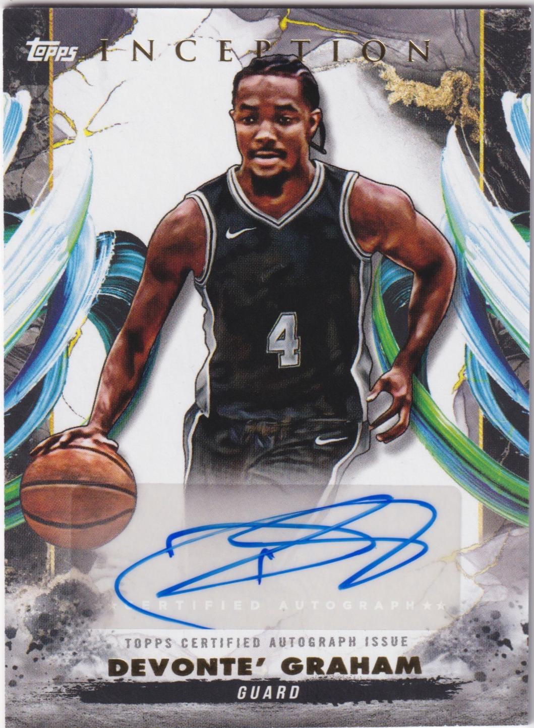 Devonte' Graham #AC-DG 2024-25 Topps Inception Basketball Autographs