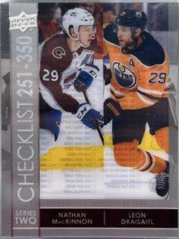 Nathan MacKinnon, Leon Draisaitl #449 Hockey Cards 2021 Upper Deck