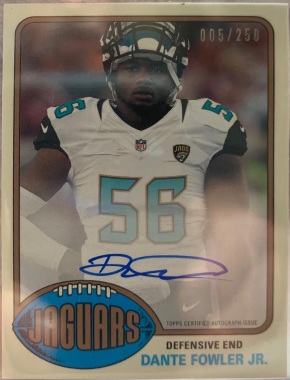 Dante Fowler Jr #76A-DFO Football Cards 2015 Topps 1976 Rookie Autographs
