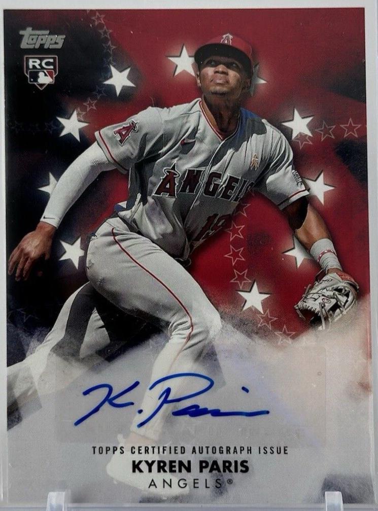 Kyren Paris #BSA-PAR Baseball Cards 2024 Topps Update Baseball Stars Autograph