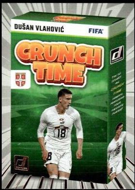 Dusan Vlahovic #4 Soccer Cards 2023 Panini Donruss Crunch Time