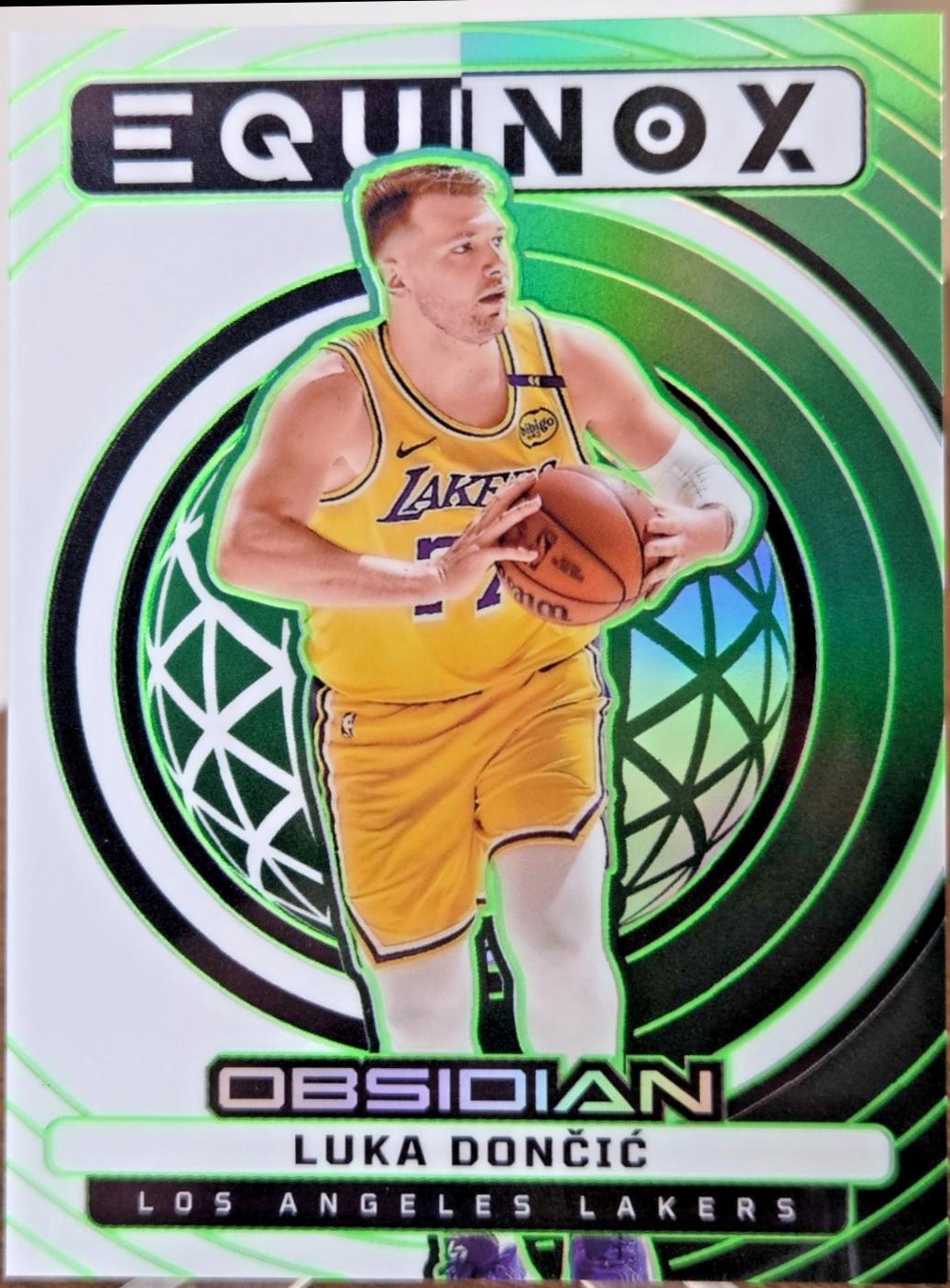 Luka Doncic [Electric Etch Green Flood] #23 Prices | 2024 Panini