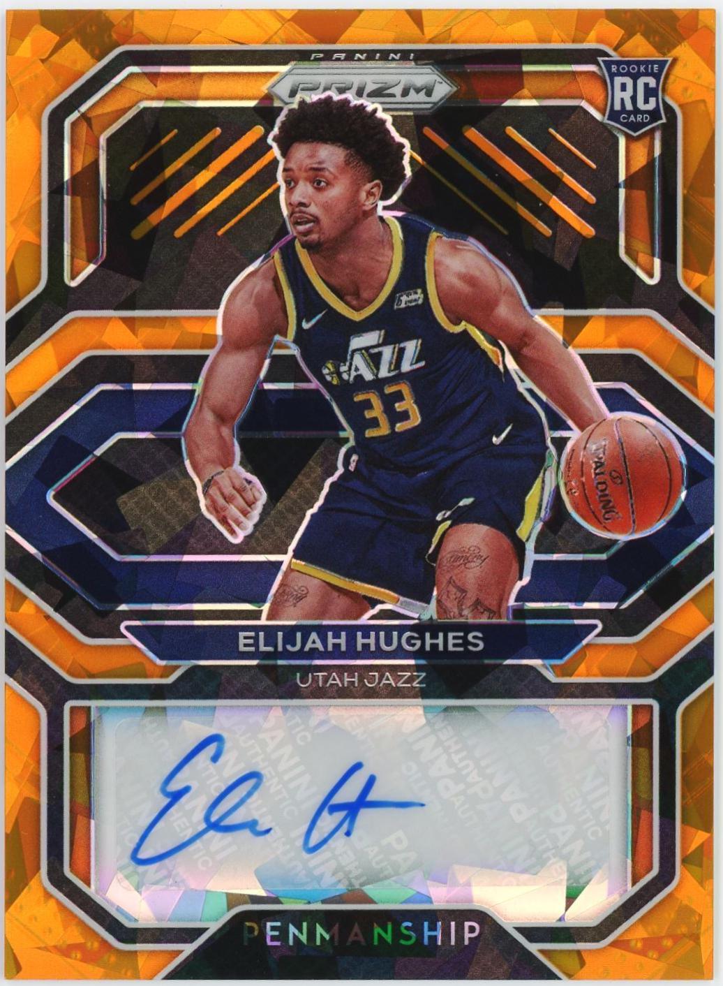 Elijah Hughes #RP-EHS Basketball Cards 2020 Panini Prizm Rookie Penmanship