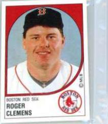 Roger Clemens #21 Baseball Cards 1988 Panini Stickers