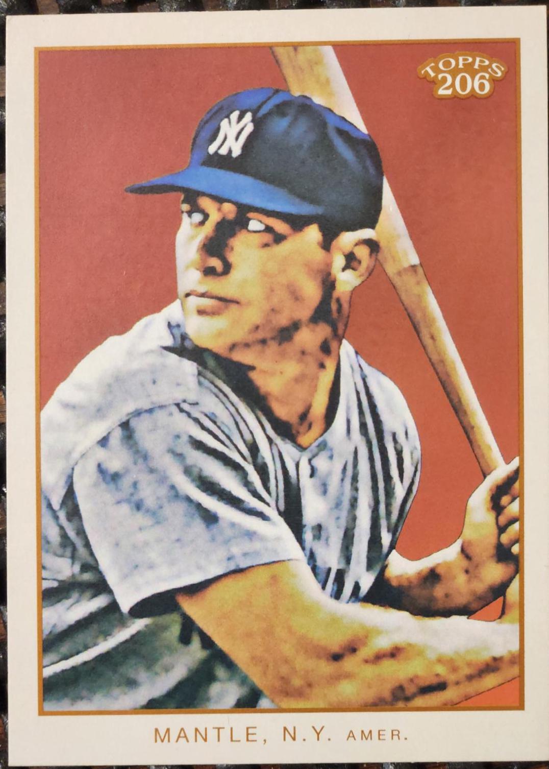 Mickey Mantle #7 Baseball Cards 2009 Topps T206 Mantle Checklists