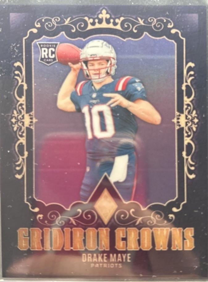 Drake Maye #9 Football Cards 2024 Panini Phoenix Gridiron Crowns