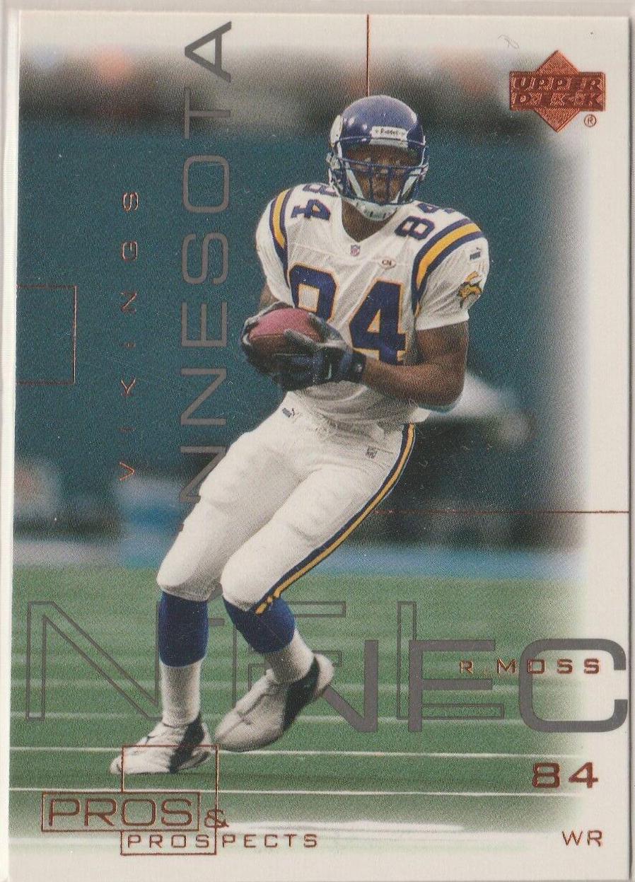 Randy Moss #45 Football Cards 2000 Upper Deck Pros & Prospects