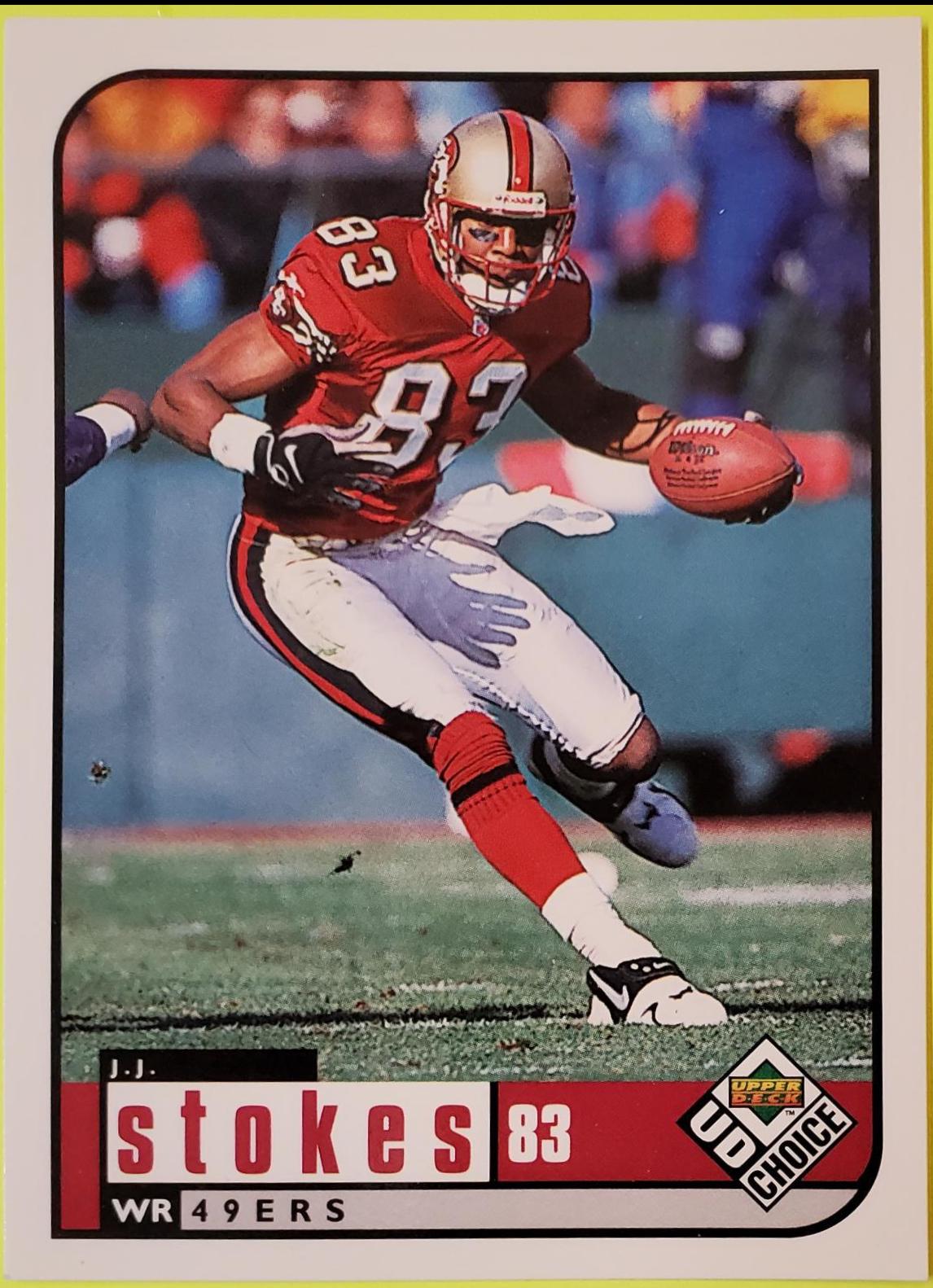 J.J. Stokes #6 Football Cards 1998 Upper Deck UD Choice