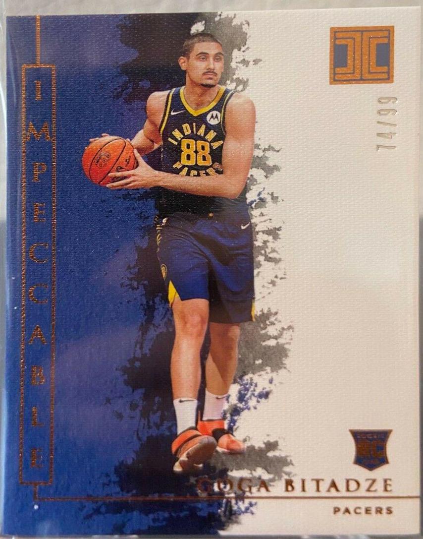 Goga Bitadze #9 Basketball Cards 2019 Panini Impeccable