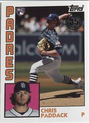 Chris Paddack #84-15 Baseball Cards 2019 Topps Update 1984 Baseball