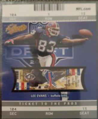 Lee Evans #124 2004 Fleer Authentix Football