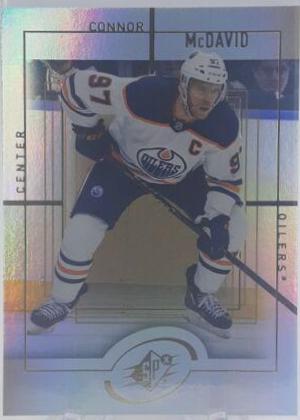 Connor McDavid #SPX-7 Hockey Cards 2021 Upper Deck SPx 1999-2000 Retro