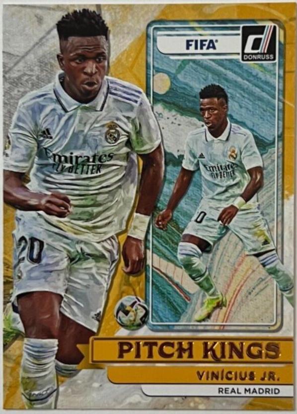 Vinicius Jr. #19 Soccer Cards 2022 Panini Donruss Pitch Kings