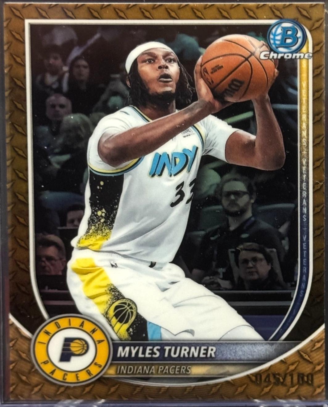 Myles Turner [Steel Metal Refractor] #BCV-161