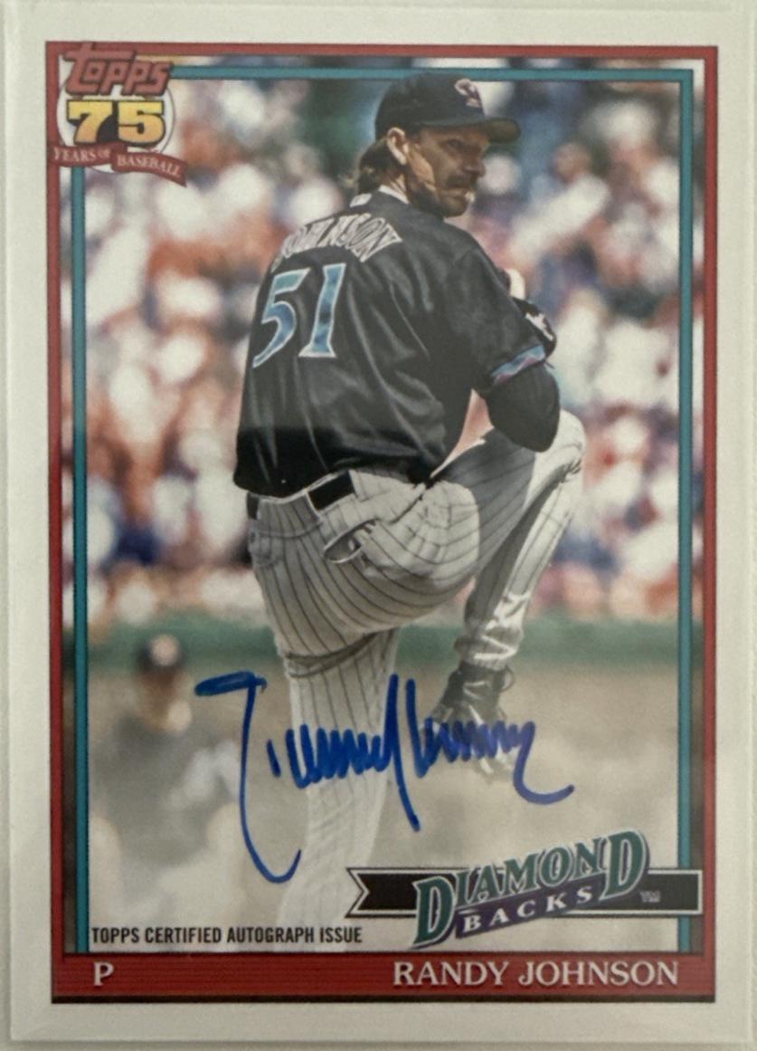 Randy Johnson #91A-RJO Prices | 2026 Topps 1991 Autograph | Baseball Cards
