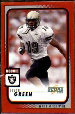 Javon Green #312 Football Cards 2001 Panini Score