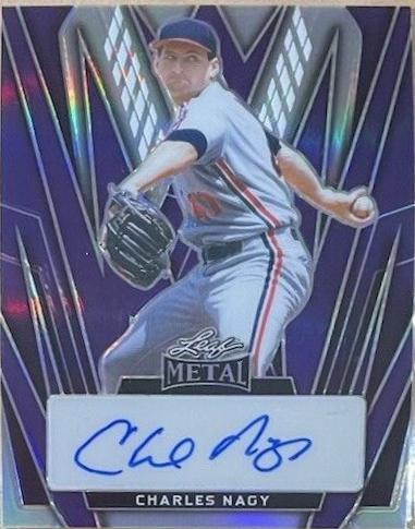 Charles Nagy #BA-CN1 2024 Leaf Metal Autograph Baseball