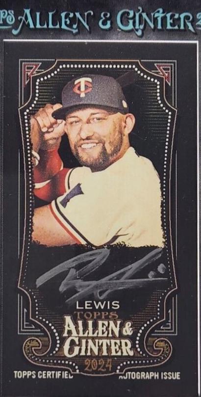 Royce Lewis #MA-RLE 2024 Topps Allen & Ginter X Framed Mini Baseball Autographs