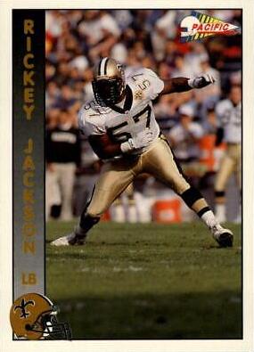 Rickey Jackson #205 Football Cards 1992 Pacific