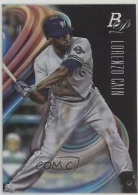 Lorenzo Cain #5 Baseball Cards 2018 Bowman Platinum