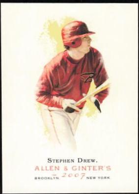 Stephen Drew #5 Baseball Cards 2007 Topps Allen & Ginter