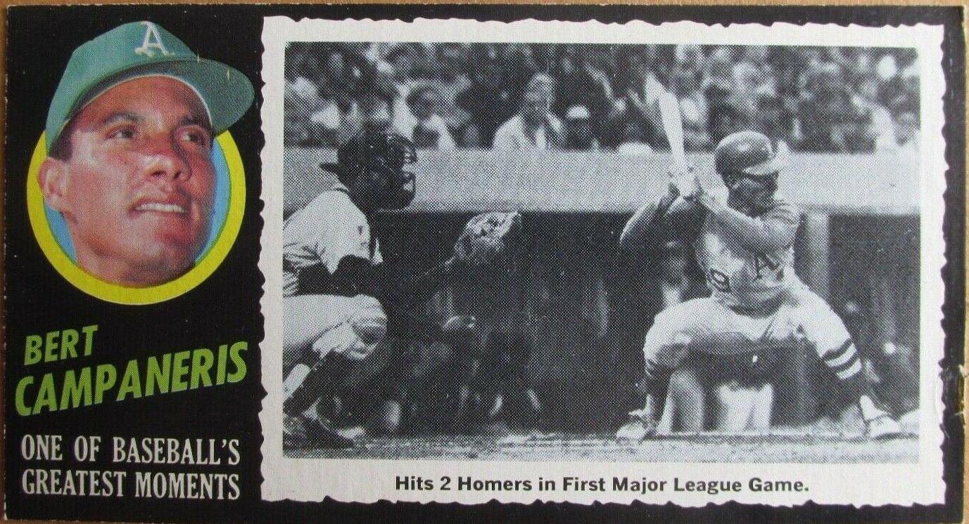 Bert Campaneris #6 Baseball Cards 1971 Topps Greatest Moments