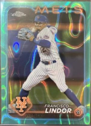 Francisco Lindor [RayWave Aqua Refractor] #137