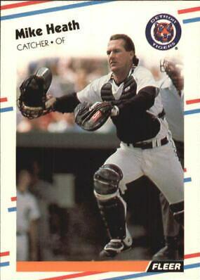 Mike Heath #56 Baseball Cards 1988 Fleer Glossy