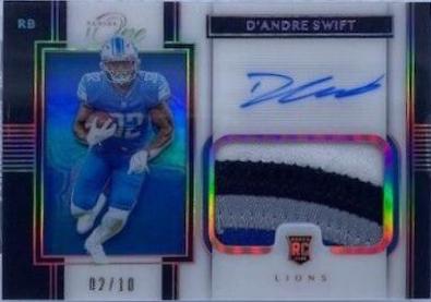 D'Andre Swift [Premium Patch Autograph Gold] #119