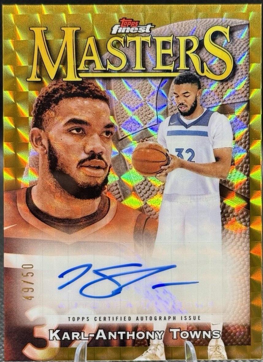 Karl-Anthony Towns [Gold Geometric Refractor] #MA-KAT