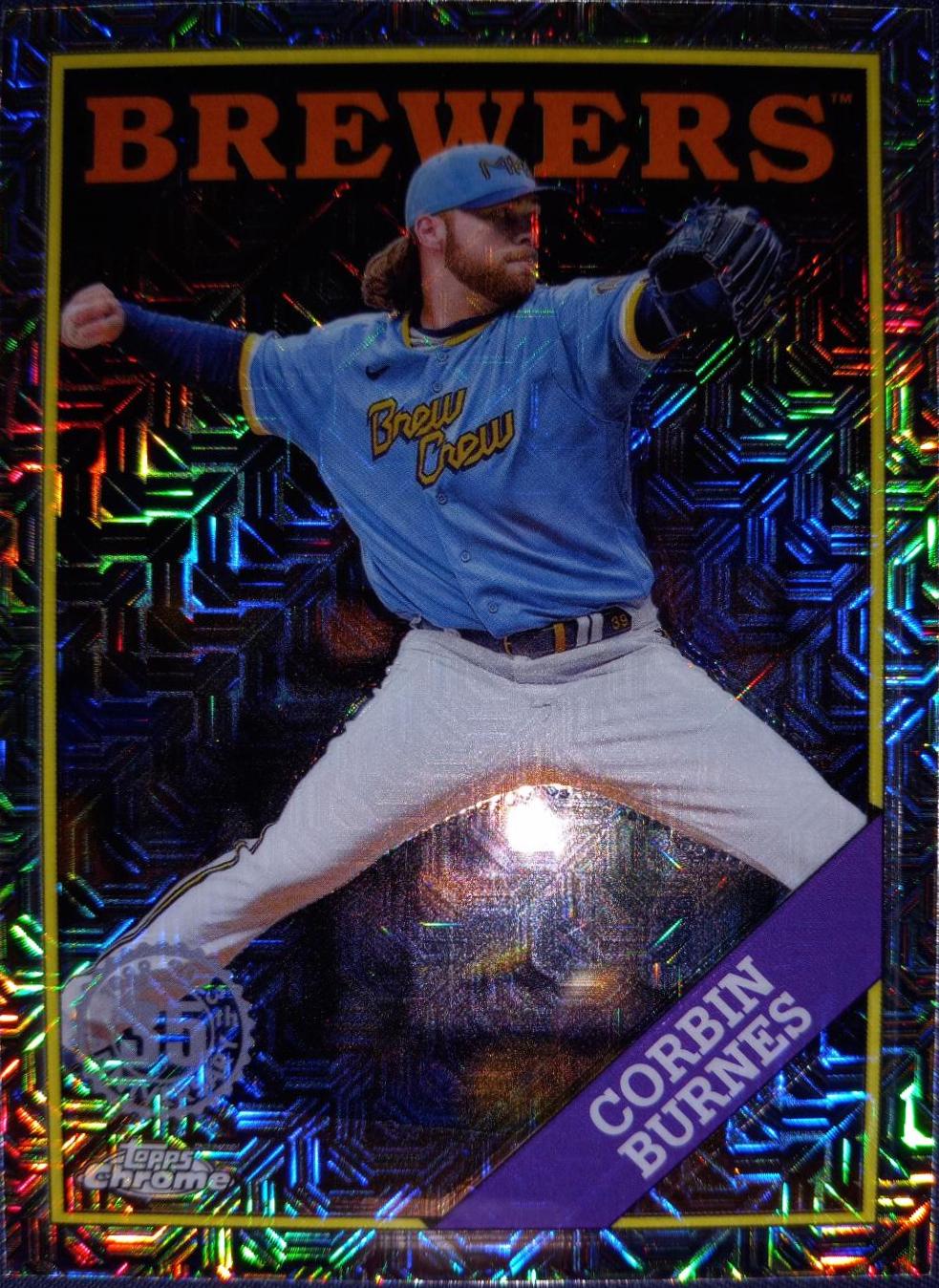 Corbin Burnes #2T88C-87 2023 Topps 1988 Topps Baseball Chrome (Series 2)