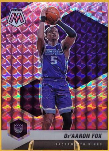 De'Aaron Fox #168 Basketball Cards 2020 Panini Mosaic