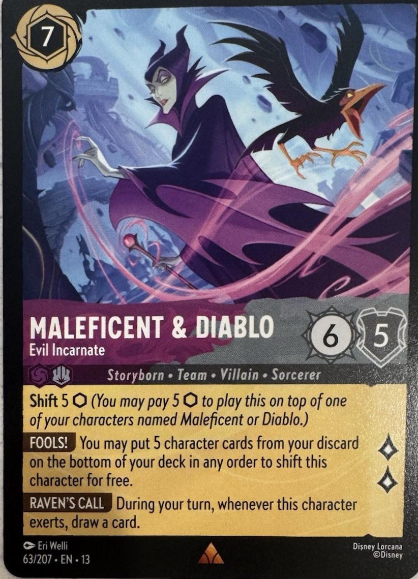 Maleficent & Diablo - Evil Incarnate #63 Prices | Lorcana Attack