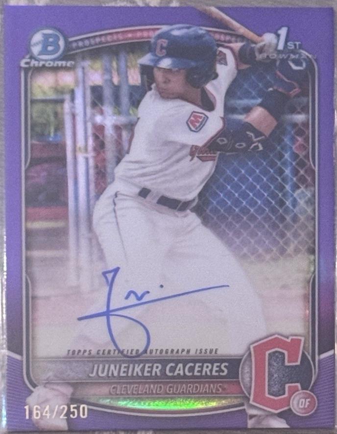 Juneiker Caceres [Purple Refractor] #CPA-JUC