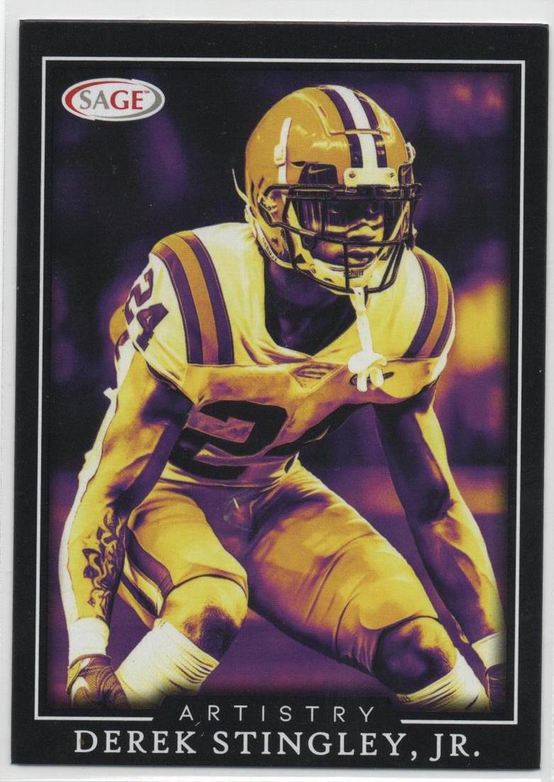 Derek stingley Jr #14 Football Cards 2022 Sage Artistry