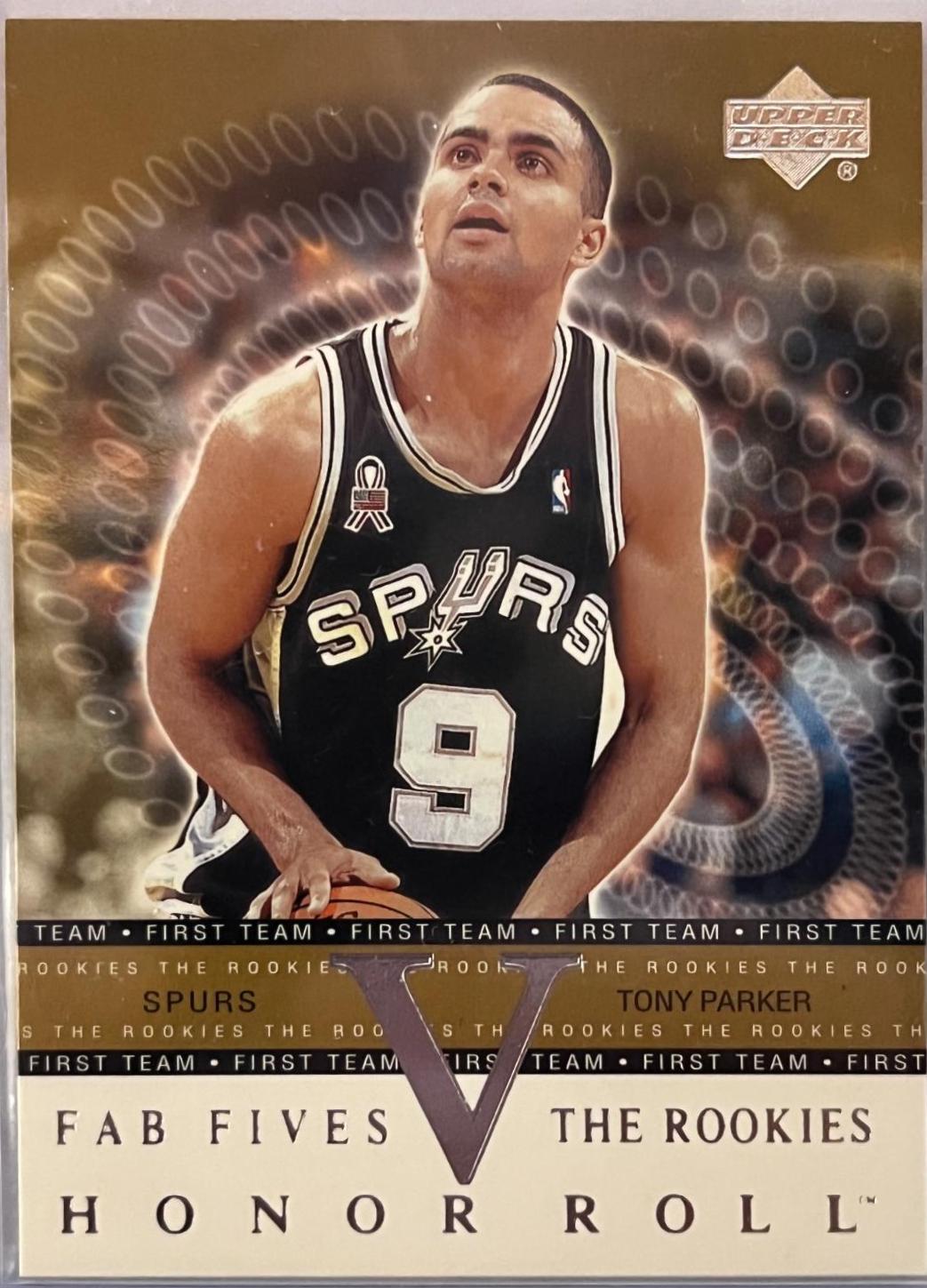 Tony Parker #F5-R1 Basketball Cards 2001 Upper Deck Honor Roll Fab Fives-the Rookies